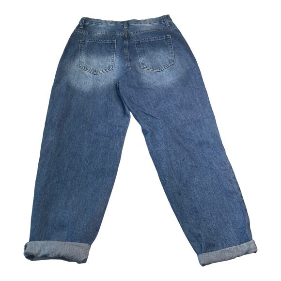 YMI Dream Collection Womens Jeans Junior Size 7 Loose Balloon Fit Medium Wash - Picture 2 of 11